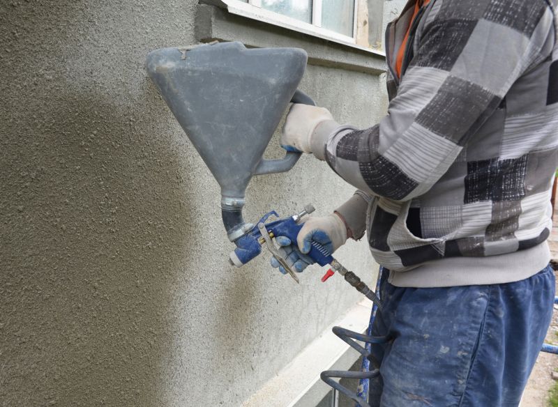 Stucco Application Process
